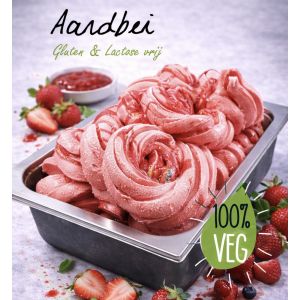 Senso-Gelato aardbeien ijs 8,5 liter 