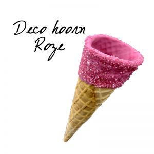 Hoorntje - Deco hoorn roze