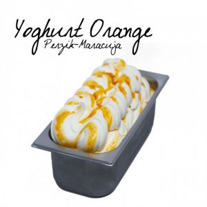 Yoghurt-Orange perzik-Maracuja 6,5 liter Senso-Gelato schepijs